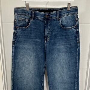 Plus Size High-Rise Women's Jeans in Medium Blue Wash; Curve Appeal Dream Weave